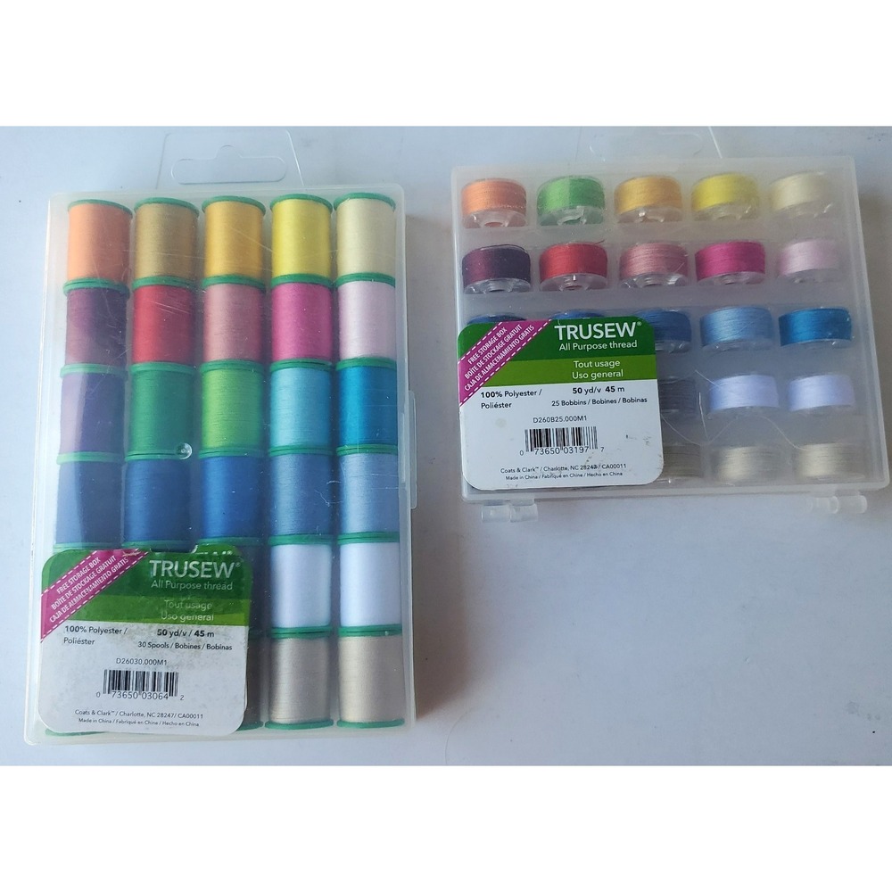 Lot Vtg Thread Spools TruseW NOS NIP Retired Colors